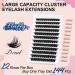 Shop Crislashes: 144 Cluster Eyelash Extensions - Fluffy D Curl 12-18mm | Reusable Manga Style Wispy Lashes - Buy Online on GoSupps.com