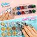 Nail Art Designs: Foil Stickers, Gems, Rhinestones, Fruit Slices, Glitter, Sequins & Holographic Decor Set B - Buy Online on GoSupps.com