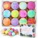 ANGKMA Bath Bomb Hand-Made 12-Piece Bubble Bath Bomb Gift Set  Rich in Essential Oils  shea Butter  Grape Seed Oil  moisturizing Dry Skin. Best Birthday Gift for Women  Girls and Kids