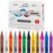 Paint Pens Acrylic Markers Set (12-Color) | For Rock Painting  Glass  Wood  Porcelain  Ceramic  Fabric  Paper  Kindness Rocks  Mugs  Calligraphy  Unique Arts and Crafts Supplies (Medium Point)