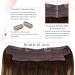 Vivien Wire Extensions | Real Remy Hair Balayage #4/27/4 - Chocolate Brown & Caramel Blonde - 45cm - Buy Online on GoSupps.com