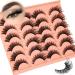 Fox Eye Lashes Fluffy False Eyelashes Cat Eye Lashes Natural Look Long Wispy Fake Lashes Fluffy Fox Eyelashes Extensions 12 Pairs Volume Dramatic Lashes Strips 8-18MM by Zegaine - Buy Online on GoSupps.com