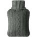 Vicloon Hot Water Bottle with Knitted Cover 2L Hot Water Bottle for Hot and Cold Compress Hand & Feet Warmer Muscle Pain Relief Hot Water Bag for Great Gift Safe and Durable (Dark Grey)