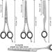 Kovira 3pc Professional Hair Cutting Scissor Set - 6.5 Inch - Japanese Stainless Steel Hairdressing Scissors with Thinning Shears and Razor for Barbers - Buy Online on GoSupps.com