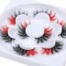 Colored Fluffy Mink False Eyelashes - Dramatic Long Red Strip Fake Lashes for Christmas - A-Rad Lashes - Buy Online on GoSupps.com