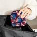 Shop Women's Tapes Storage Bags - Portable Menstrual Pad & Tampon Zipper Bag for Teens & Women | Multicolored Striped Flag Design - Buy Online on GoSupps.com