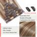 55cm Clip-In Remy Human Hair Extensions - 8 Tresses 18 Clips 85g - Light Brown/Blonde (#12/613) - International Shipping Available - Buy Online on GoSupps.com