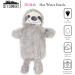 1L Hot Water Bottle with Grey Sloth Fleece Cover - Plush and Cosy Gift for Natural Rubber Hot Water Bottle - Buy Online on GoSupps.com