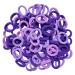 Cooetr 100 Pieces Baby Hair Elastics Elastics for Children Multicoloured Girls Hair Elastics Small and Soft Hair Girls Ponytails for Girls (Purple)