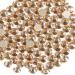Beadsland 288 pieces flat back rhinestones nail crystals rhinestones for nails golden champagne SS30 (6.4-6.6mm) Golden champagne SS30/288PCs