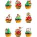 30 Stand Up Christmas Robins Themed Edible Wafer Paper Cake Toppers Decorations - Buy Online on GoSupps.com