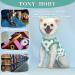 TONY HOBY Dog Pajamas - Soft Breathable Summer Dog Jumpsuit with Polka Dots in Dark Green (S) | International Shipping Available - Buy Online on GoSupps.com