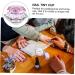 minkissy 3pcs Nail Art Crystal Cup Glass Container Nail Art Acrylic Bowl Glass Terrarium with Lid Manicures Art Cup Nail Acrylic Glass Jar Terrariums Washing Cups White Crystal Nail Powder 6.5x6.5cmx3pcs Pinkx3pcs - Buy Online on GoSupps.com