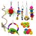 kathson 17 Packs Bird Toys Parrot Swing Chewing Toys Hanging Bell Birds Cage Toys Colorful Toy for Small Parakeets Conures Cockatiels Macaws Finches Love Birds
