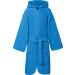 Erwin M ller Children's Bathroom Department with zipper binding belt and hood uni frottier - soft suction -strong with bags 100% cotton - blue size 98/104 bathrobe with zipper 98/104 blue