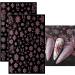jmeowio 8 Sheets Christmas Glitter Nail Art Stickers Decals Self-Adhesive Snowflake Xmas Winter Holiday Cute Pink Nail Supplies Nail Art Design Decoration Accessories - Buy Online on GoSupps.com