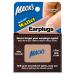 Mack's Roll-Ups Wallet Ear Plugs 4 Pair - Soft Foam Earplugs for Concerts Sports Events Nightclubs Shooting and Power Tools Beige