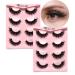 8Pairs Wispy Mink Lashes Fluffy Eye Lashes Natural Look 5D Volume Fake Eyelashes Pack 3D621 by BTLLSSH 8 pair (Pack of 1)