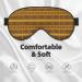 Yellow & Brown Triangles Print Night Blackout Eyeshade | Elastic Strap | Perfect for Travel Naps & Shift Work - Buy Online on GoSupps.com