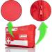 Bigdean First Aid Kit Bandage Pocket - DIN 13164:2022 Certified - 2024 Car Association Box - Kfz First Aid Kit Red - Essential Auto Safety Gear - Buy Online on GoSupps.com