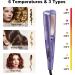 2-in-1 Twist Straightening Curling Iron - Hair Straightener & Curler with 5 Temp Settings - LED Display - Dual Voltage - B-purple - Buy Online on GoSupps.com