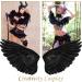 120Pcs 6-8 Inch Black Goose Feathers for DIY Halloween Decor, Cosplay & Crafts - Buy Online on GoSupps.com