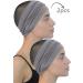 Buy 2 pcs Deresina Bamboo Cotton Extra Large Headband for Hair Loss & Alopecia | Stylish & Comfortable Gray Headbands - Buy Online on GoSupps.com