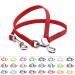 BioThane coupling for two dogs 0.5m long red width selectable coupling leash 0.5 meters red