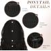 FESHFEN 26 inch Long Curly Wavy Drawstring Ponytail Extension | Synthetic Hairpiece in Natural Black for Women - Buy Online on GoSupps.com