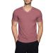 Hat and Beyond Mens Active V Neck T-Shirts Gym Workout Dance Slim Fit Shirts Medium 1hc04_heather Maroon