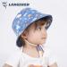 LANGZHEN Baby Girls Beach Sun Hat with Chin Strap, Navy Whales, 6-12 Months - Buy Online on GoSupps.com