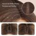 Feshfen Long Wavy Brown Lace Front Wig - 65cm Synthetic Hair for Women | Natural Wavy Middle Parting - Buy Online on GoSupps.com