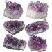 Natural Amethyst Healing Crystal Cluster Home Decor - 1pc Raw Amethyst Specimen (150-200g) - Buy Online on GoSupps.com