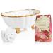 BRUBAKER Cosmetics Bath Gift Set - Peony & Vanilla 7-Piece with Ceramic Shell Tub | Perfect for Relaxation & Self-Care - Buy Online on GoSupps.com