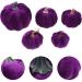 GRIRIW 5pcs Flannel Foam Pumpkin Foam Pumpkin Props Fall Pumpkins Pumpkin for Halloween DIY Pumpkins Purple Purple 14X12.5X12.5CM - Buy Online on GoSupps.com