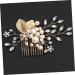 Angoily Beaded Hair Comb Flower Girl Hair Accessories Crystal Headpiece Wedding Hair Clip Flower Girl Headpiece Bridal Hair Hoop Hair Pin Tiara Wedding Hairpin Rhinestones Leaf Girl Child - Buy Online on GoSupps.com