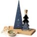 Burren Balsamics Christmas Balsamic: Cranberry and Orange Infused Balsamic Vinegar of Modena in 200ml Christmas Tree-Shaped Bottle and Box - Buy Online on GoSupps.com