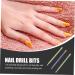FRCOLOR 1 Set Nail Polisher Manicure Bits Cuticle Remover Bits Nail Polishing Drills Manicure Head Handpiece File Nail Drill Bit Accessory Alloy Tungsten Steel Clean Russia medium As Shown - Buy Online on GoSupps.com