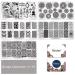Biutee 19pcs Nail Stamp Plates Set - Floral, Animal, and Leaf Design Nail Art Stamping Kit - Buy Online on GoSupps.com