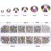 1728 Pieces Crystal AB Nail Art Rhinestones Set with Tweezers and Organizer Box - SS3-20 Sizes, Flatback Glass Charms Gems Stones for DIY Nail Designs - Buy Online on GoSupps.com