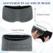 Handmade Cotton Sleep Mask | Adjustable Eye Cover with Soft Elastic Strap - Ideal for Travel Yoga and Naps - Grey - Buy Online on GoSupps.com