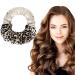 Whaline New Soft Heatless Curling Headband Leopard Print No Heat Hair Curler Fashionable Ponytail Headband Lazy Scrunchie Rollers Magic Hairdresser Tools for Women Long Hair Wavy Styling Overnight