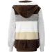 Shop Hanxiulin Women's Plush Fleece Jacket - Warm Winter Long-Sleeved Bomber Coat with Hood - XXL Brown - Buy Online on GoSupps.com