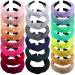 SIQUK 22 Pieces Top Knot Headbands Rib Knot Headband Wide Hairband Turban Cross Knotted Headbands for Woman and Girls  22 Colors Multicolored