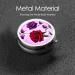 Red & Purple Roses Round Pill Box | 3 Compartment Portable Organizer for Travel & Purse - Buy Online on GoSupps.com
