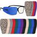 Sosation 16 Pcs Eye Patches for Adult Eyepatch for Glasses Left Right Eye Reusable Eyepatch Lazy Eye Patches Cover for Adjustable Left or Right Eyes Mixed Styles