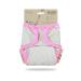 Petit lulu size 2 powy overpants (5-16 kg) |Pint buttons |One size diapers |Baby diaper pants |Washable & waterproof |Fleet diapers |Made in EU (gray (pink))