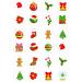 24 edible PRE CUT mixed Christmas kids childrens party decoration cupcake toppers on wafer rice paper - Buy Online on GoSupps.com