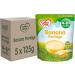 Cow & Gate Banana Porridge Baby Food Cereal 4-6+ Months 125g (Pack of 5)