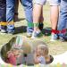 Easter Outdoor Party Game Set: Bunny Potato Sack Race, Relay Race Bands, Ring Toss, Headband, Stickers - Easter Party Favor & Egg Hunt Game - Buy Online on GoSupps.com